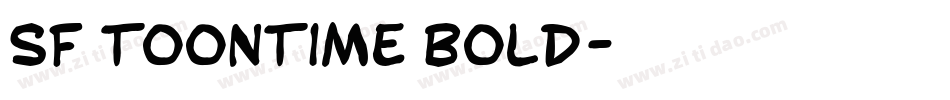 SF Toontime Bold字体转换